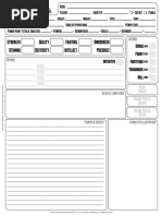 Mutants & Masterminds Character Sheet