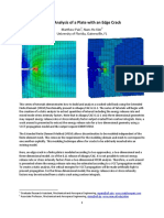 XFEM Analysis of a Plate With an Edge Crack