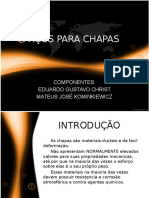 Apresentação Aços para Chapas.