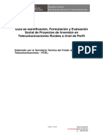 Guia Formulacion Pip Telecomunicaciones Fitel.