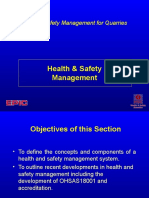 Health and Safety Management