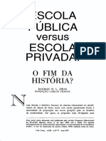 Escola Publica Versus Privada o Fim Da Historia