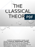 The Classical Theory