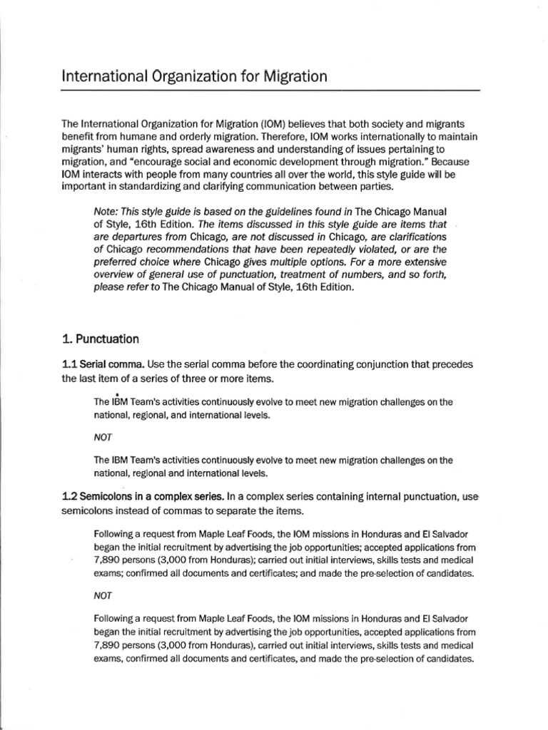 Iom Style Guide | PDF