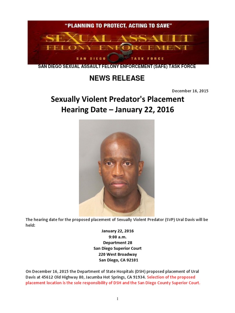 Sexually violent predator pdf california common law