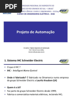 Aula 8 Automa o Residencial Projeto Integrado Da Infraestrutura RESUMO