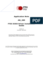 AN_385 FTDI D3XX Driver Installation Guide