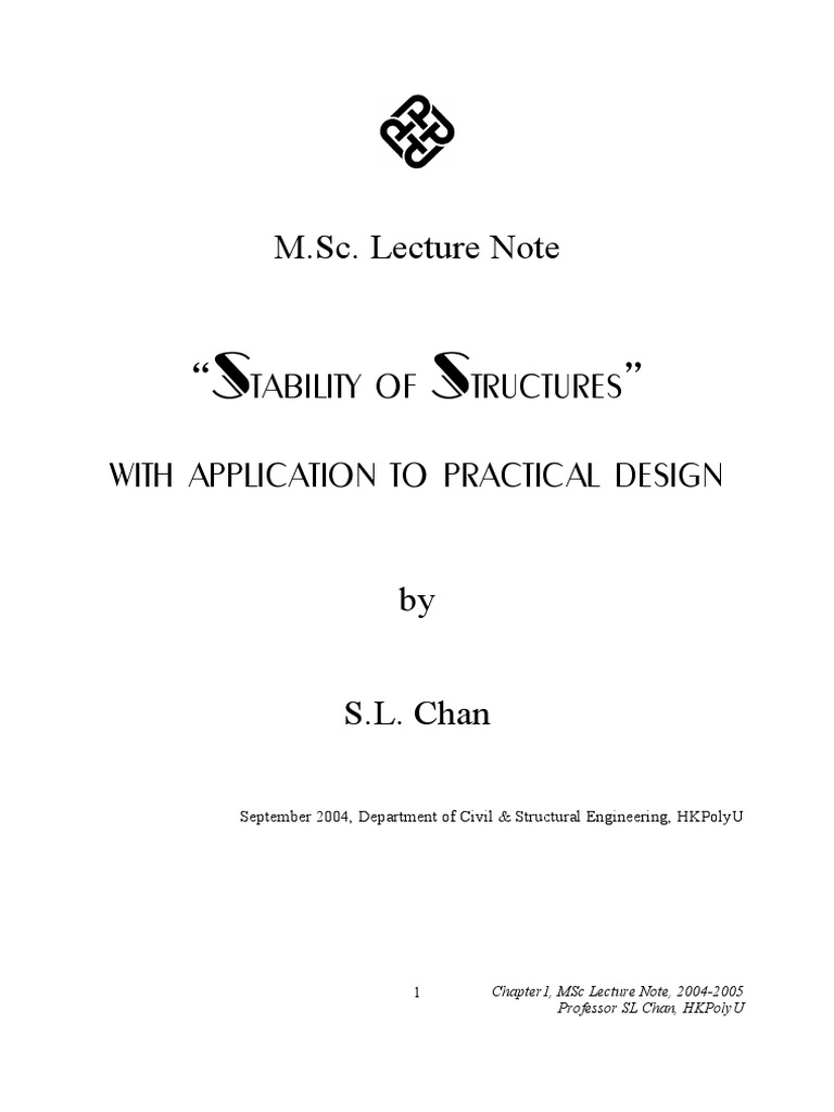 Chapter 1 - Behaviour, Analysis and Design of Steel Frames | PDF ...