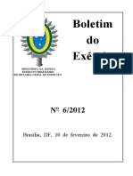 Boletim do Exército no 6/2012