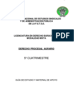 Derecho Procesal Agrario 5 Cuatri