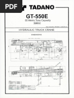 50 Ton Tadano Crane Load Chart | PDF | Crane (Machine) | Tire