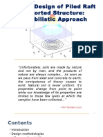 Seismic Design of Piled Raft Supported Structure: Probabilistic Approach