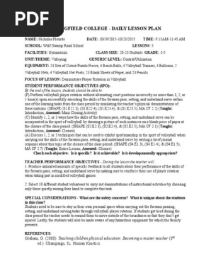 practicum unit plan lesson plan 5  3rd 4th   5th grade 