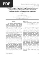 Download Peran Dukungan Organisasi Yang Dirasakan Karyawan Sebagai Mediator Pengaruh Keadilan Prosedural Terhadap Perilaku Kewarganegaraan Organisasi by SherlyGoh SN293488973 doc pdf