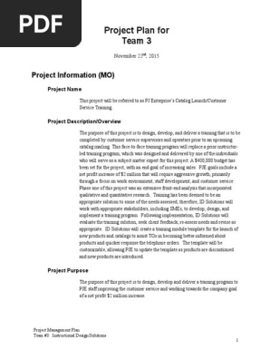 Project Plan 
