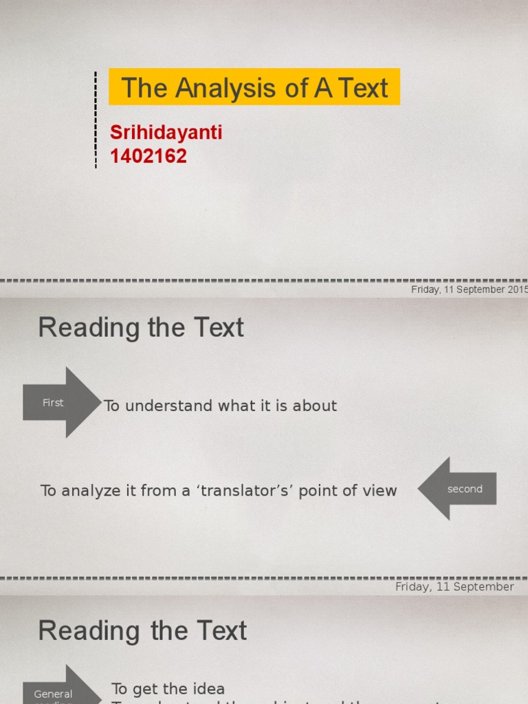 Translation Analysis of A Text - Eportfolio | PDF | Translations | Dialogue