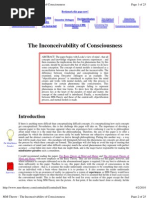 The Inconceivability of Consciousness
