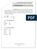 Cuestionario Servicios de Rehabilitación