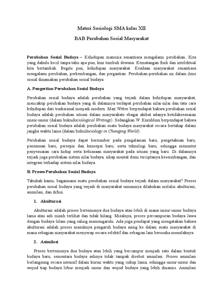 Perubahan Sosial Masyaraka Pdf