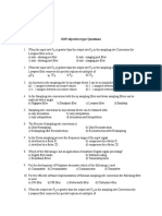 DSP Objective Type Type Questions