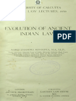 Evolution of Ancient Indian Law, First Edition by Nares Chandra Sengupta, 1950