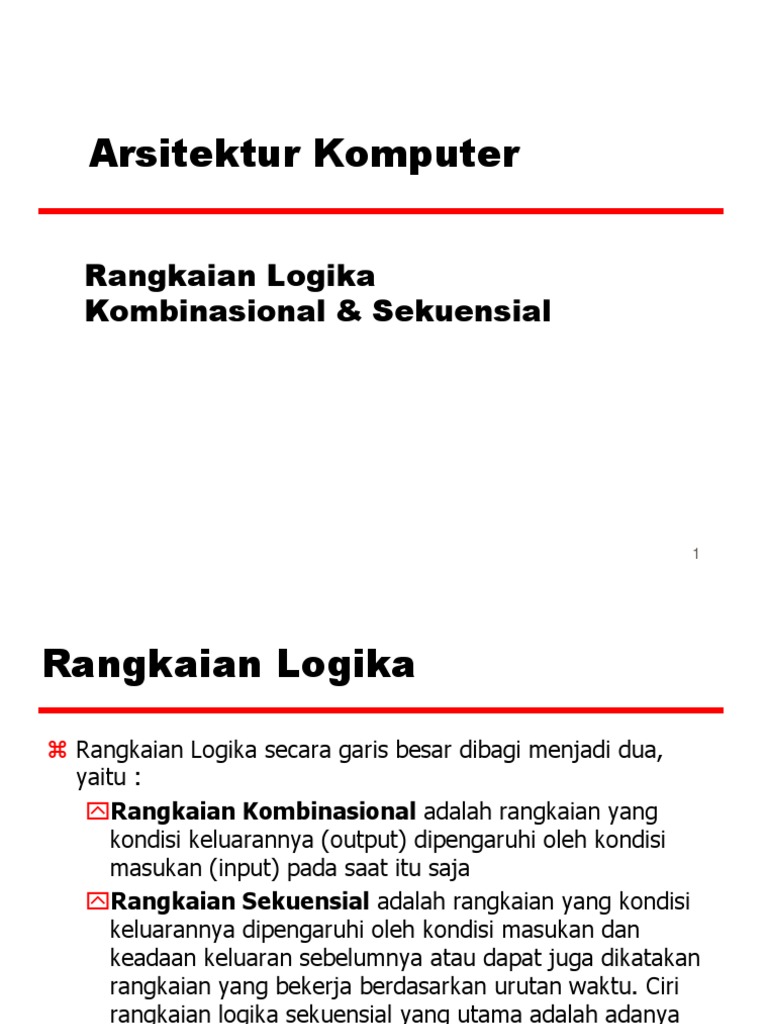 Rangkaian Kombinasional Sekuensial