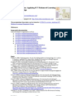 Handout: ICTELT in Action: Applying ICT Enhanced Learning (ACEC 2010)