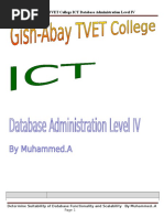 Ict Its4 07 0811 Determine Suitability of Database Functionality and Scalability