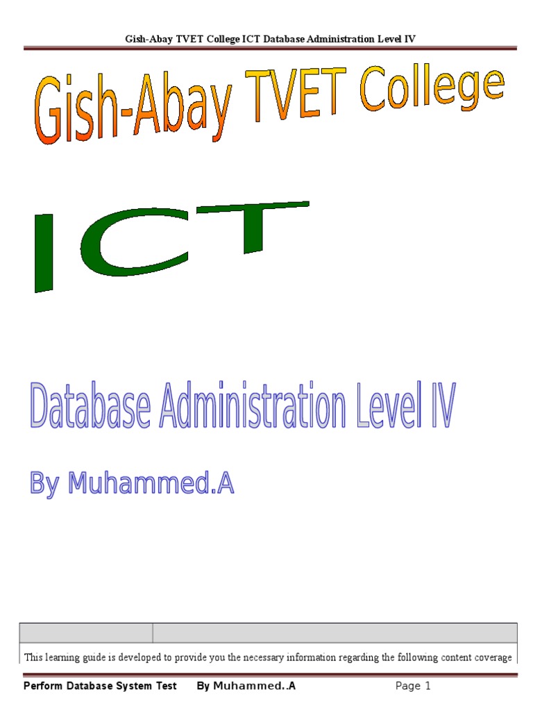 Database Testing and Scheduling Guide | PDF | Databases | Software Testing