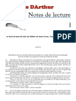 "Le Morte DArthur": Notes de Lecture Volet 115