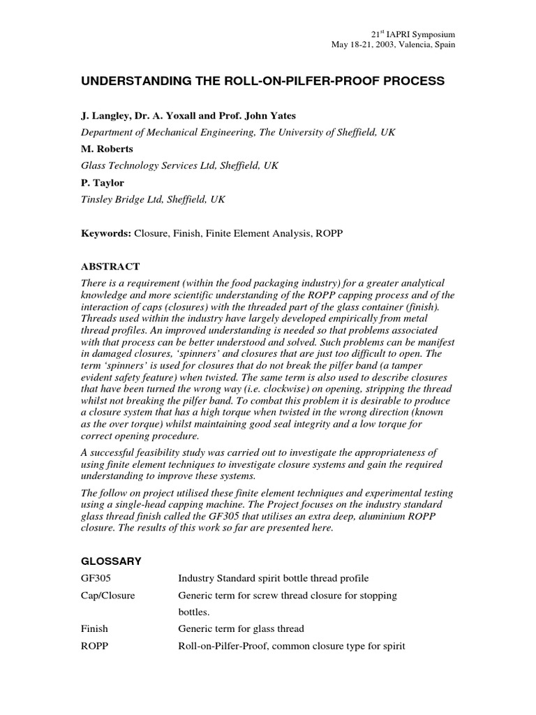 Microsoft Word - Understanding The ROPP Process | PDF | Finite Element ...
