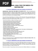 Download Dimensional Analysis for Meds 4th Edition PDF by IFeelGood SN293508315 doc pdf