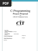 Project Proposal On C-Programming (Library Management System) | PDF | C ...