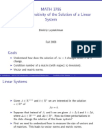 Lecture 6 Linear System Error