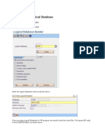 ABAP - Creation of A Logical Database