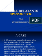 Spasmolitic Muscle Relaxants