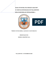 Producción de diesel, gasolina y GLP en Bolivia