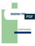 Architectural Rendering Types