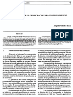 La Importancia de La Democracia para Los Economistas