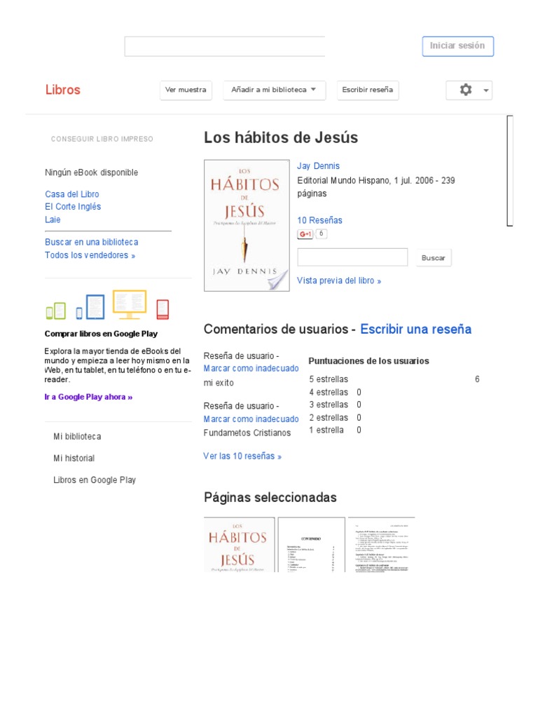 Los Hábitos de Jesús: PDF Gratis | PDF