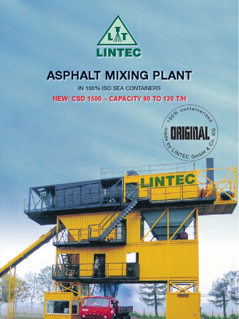 Prospect Lintec Asphalt Mixing Plant | Containerization ...
