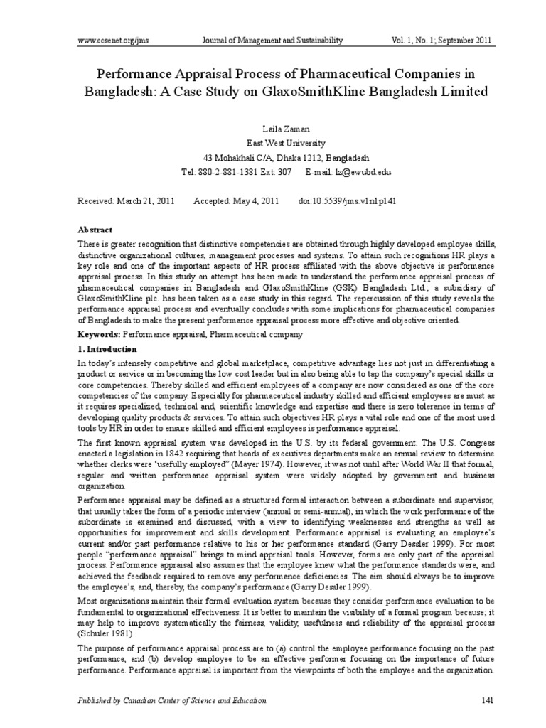 case study 8 errors pharma products performance appraisal