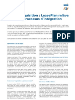 Lean-Six Sigma - Lease Plan Relève Le Défi Du Processus D'intégration