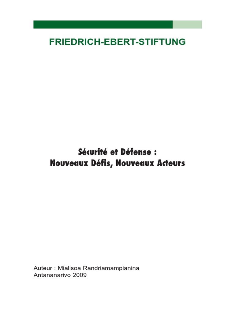 Sécurité et Défense à Madagascar | PDF | Sécurité | État