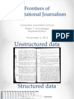 Knowledge Representation. Computational Journalism Week 8