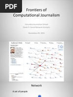Social Network Analysis. Computational Journalism week 10