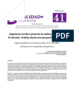 Regulacion Juridico Penal de Los Delitos Sexuales El Salvador