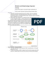 Gene Modification and Biotechnology Organizer