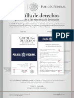 Cartilla de Derechos Que Asisten A Las Personas en Detencion PDF