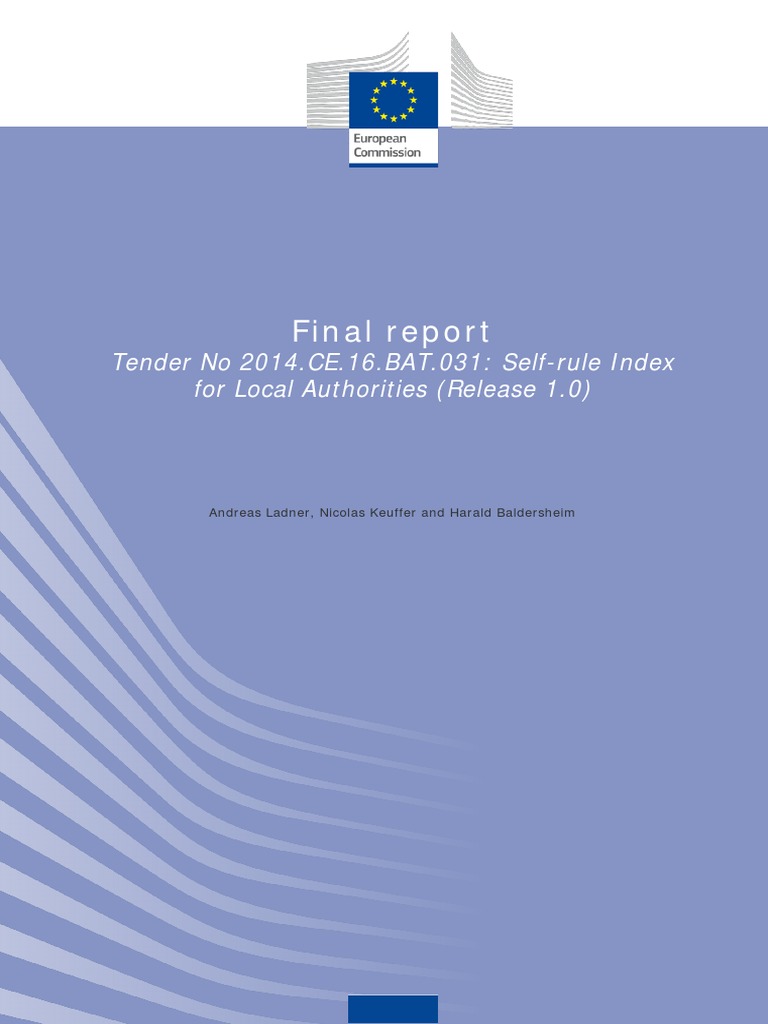 Local Autonomy Index 1990-2014 Report | PDF | European Economic Area ...